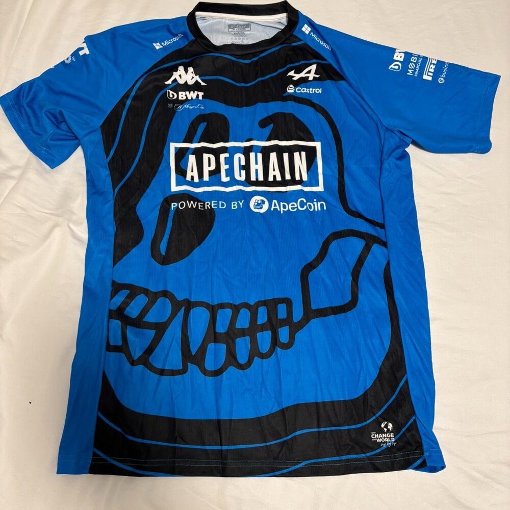 Alpine F1 Gasly jersey, Apechain powered by Apecoin (L)